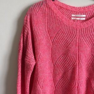 Anthropologie ~ Keely Cable-Knit Sweater in Pink